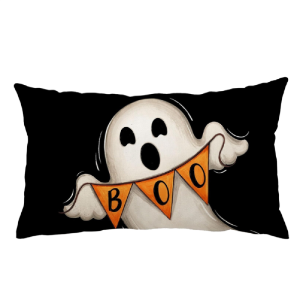 Sarung Bantal Hantu Halloween, 30x50 cm, Isi Bantal Tidak Termasuk